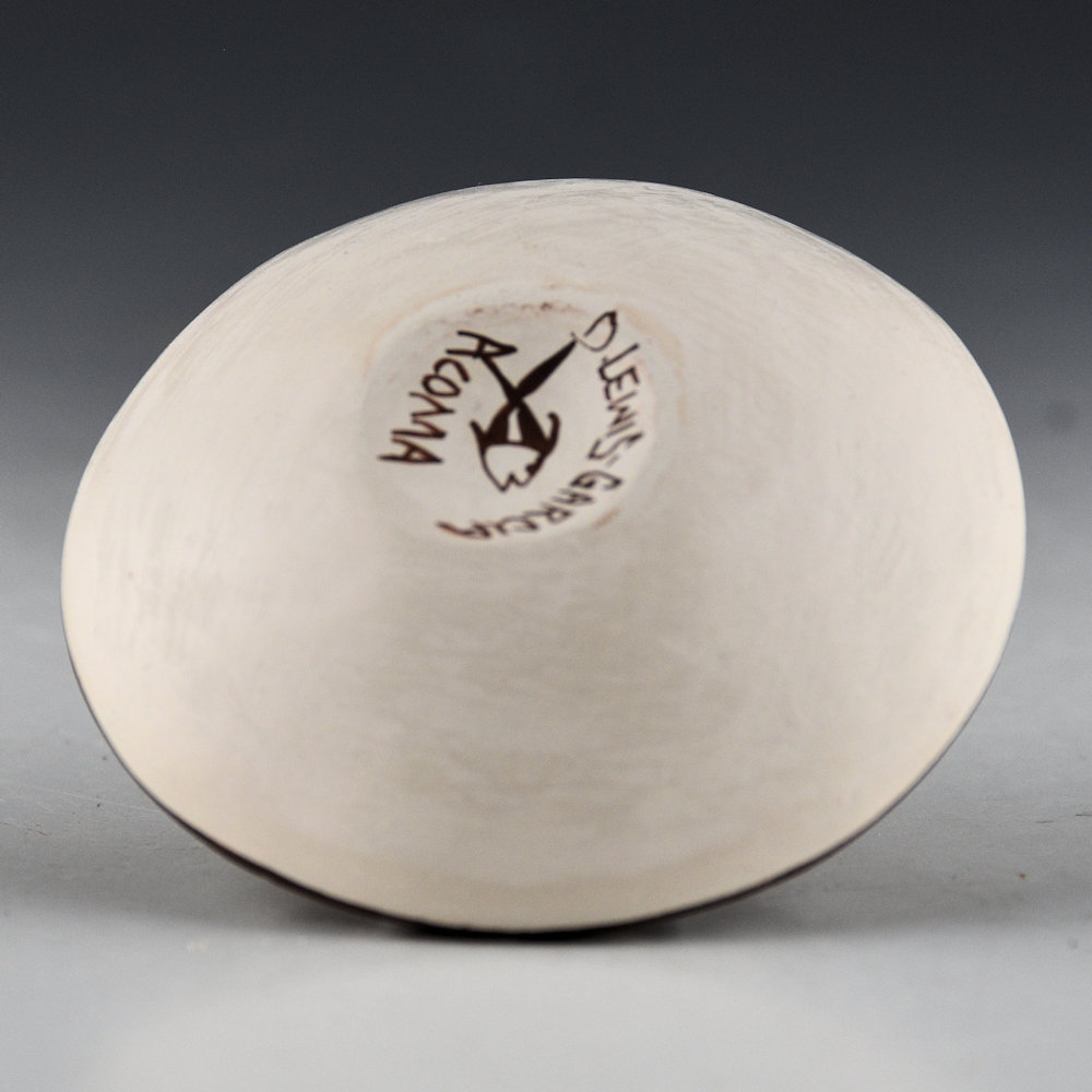 Lewis-Garcia, Diane - Polychrome Seedpot with Peacock and Sunrise Design - Image 3