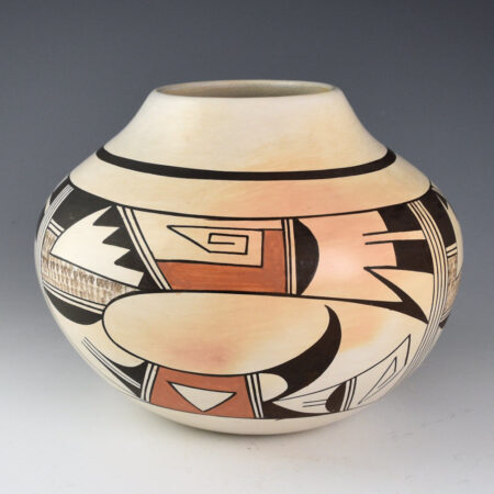 Navasie, Eunice "Fawn" - Jar with Swirling Birds (1960s)