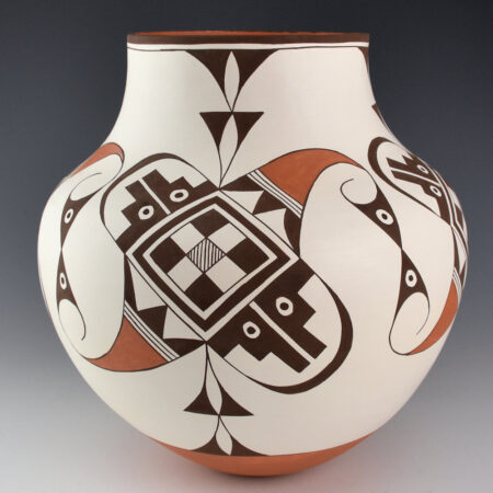 Patricio, Felisha - 9.5" Tall Water Jar with Clouds and Birds