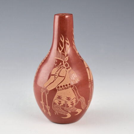 Medicine Flower, Grace - Jar with Pueblo Deer Dancers (1974)
