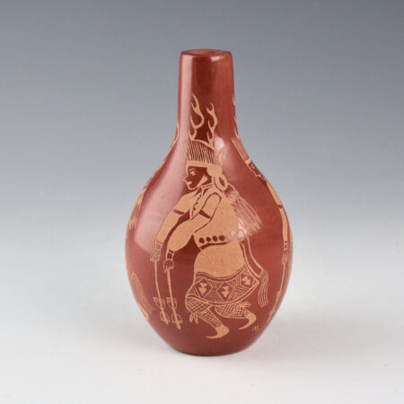 Alternative view of Medicine Flower, Grace - Jar with Pueblo Deer Dancers (1974)