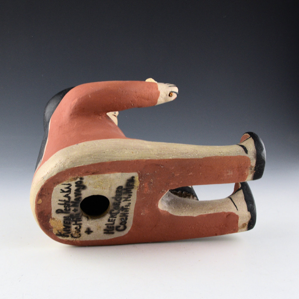 Cordero, Helen & Kevin Peshlakai - "Drummer" Clay Figure (1980s) - Image 5