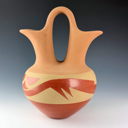 Alternative view of Gutierrez, Helen - 10" Tall Wedding Vase with Avanyu (1980s)