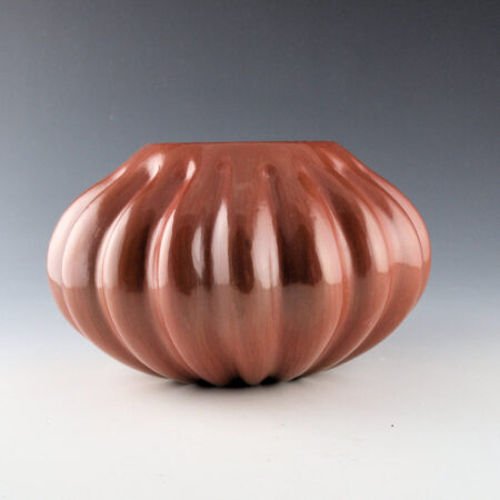 Shupla, Helen - Brown Melon Jar with 18 Ribs (1980s)