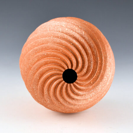 Alternative view of Candelario, Hubert - 16 Sharp Rib Melon Bowl with Carved Feather Design Base (2026)