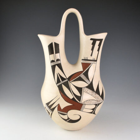 Alternative view of Navasie, Joy "Frogwoman" - 11" Tall Wedding Vase with Hopi Birds (1970s)