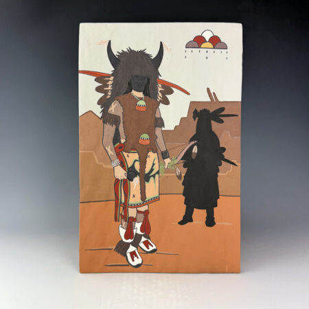 Garcia, Jason - "Buffalo Dancer" Large Clay Tile