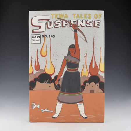 Garcia, Jason - "Tewa Tales of Suspense! #145" Clay Tile