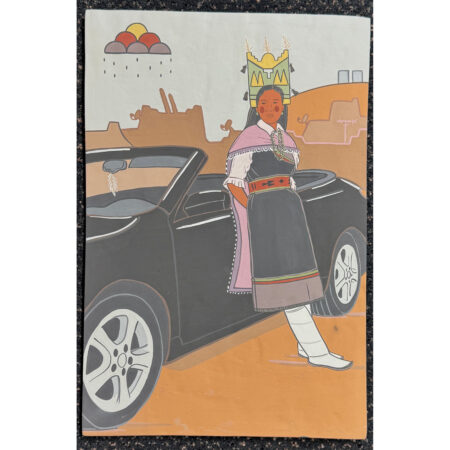 Garcia, Jason - "K'ahP'o Owingeh" Corn Maiden Series Clay Tile