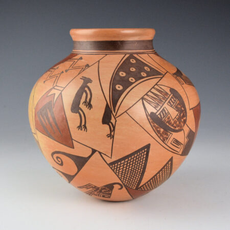 Alternative view of Sahme, Jean - Jar with Pottery Shard Designs (1980s)