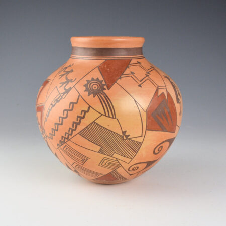 Sahme, Jean - Jar with Pottery Shard Designs (1980s)