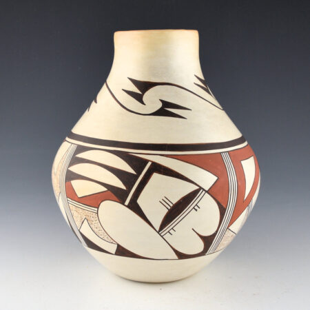 Navasie, Leona -Water Jar with Swirling Sikyatki Birds (1970s)