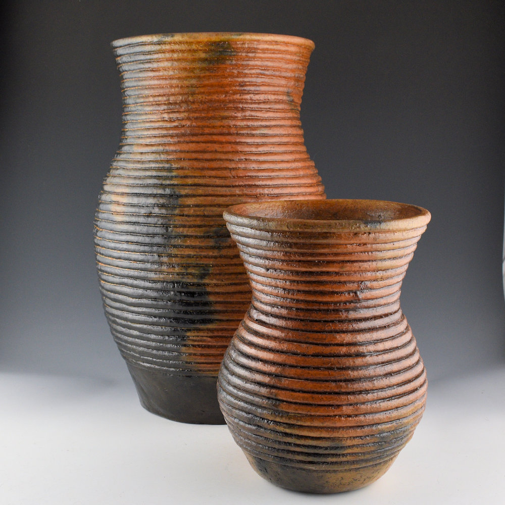 Goodman, Louise - 15" Tall "Rope" Water Jar with 39 Rows (1990s) - Image 6