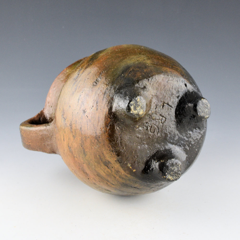 Goodman, Louise - 8" Tall "Rope" Water Jar with Handles (1990s) - Image 4