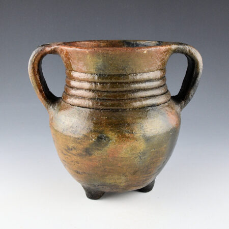 Alternative view of Goodman, Louise - 8" Tall "Rope" Water Jar with Handles (1990s)