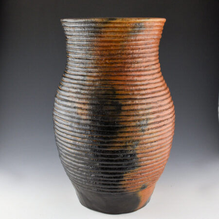 Goodman, Louise - 15" Tall "Rope" Water Jar with 39 Rows (1990s)