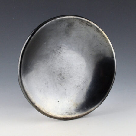 Alternative view of Martinez, Maria - Plainware Gunmetal Fired Plate "Maria Poveka", 1950's