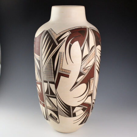 Alternative view of Navasie, Marianne - 17" Tall Jar with Swirling Bird Designs (1980s)