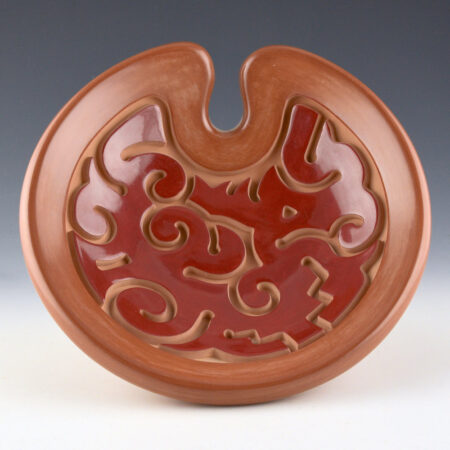 Youngblood, Nathan - Red and Tan Serving Bowl (2005)