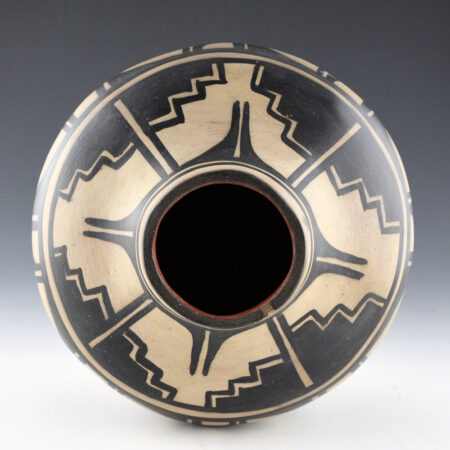 Alternative view of Pacheco, Paulita - 8" Wide Jar with Star and Mesa Designs (1990s)