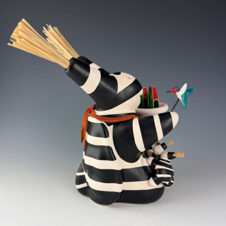 Alternative view of Chitto, Randall - Turtle Storyteller with Three Kids, Watermelon, and Hummingbird (2025)