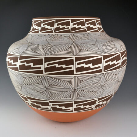 Alternative view of Patricio, Robert - 13" Wide Water Jar with Stars and Lightning