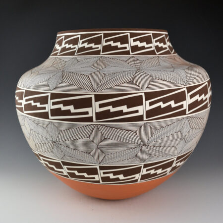 Patricio, Robert - 13" Wide Water Jar with Stars and Lightning