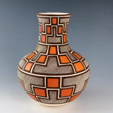 Alternative view of Patricio, Robert - "Doorways in Time" Interlocking Key-Hole Doorway Long Neck Jar