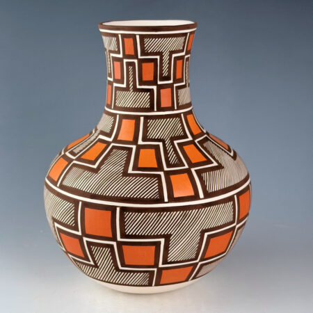 Patricio, Robert - "Doorways in Time" Interlocking Key-Hole Doorway Long Neck Jar