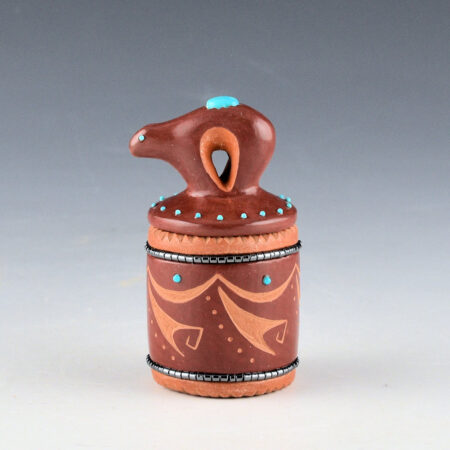 Alternative view of Sanchez, Russell  - Mini Red Round Box with Bear Lid, 25 Stones