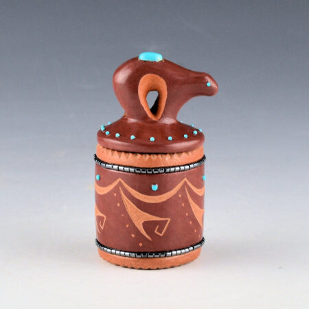 Sanchez, Russell  - Mini Red Round Box with Bear Lid, 25 Stones