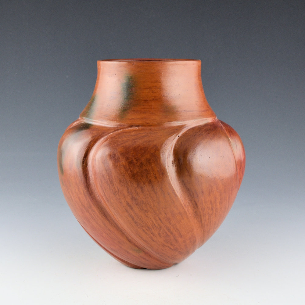 Manymules, Samuel - Water Jar with 7 Rounded Melon Swirls - Image 2