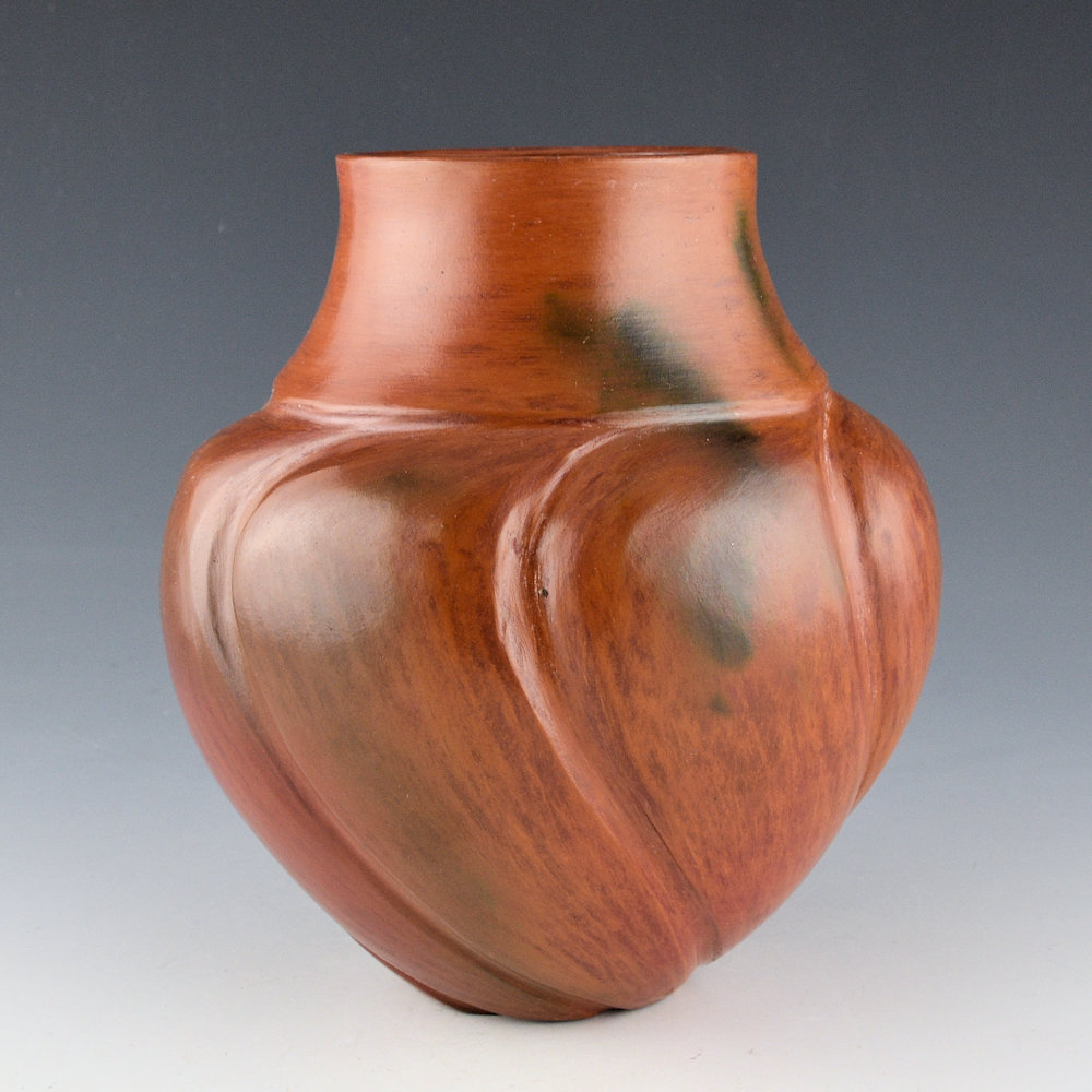 Manymules, Samuel - Water Jar with 7 Rounded Melon Swirls