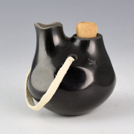 Alternative view of Tafoya, Shirley - Small Double Spout Canteen with Gourd Indentions