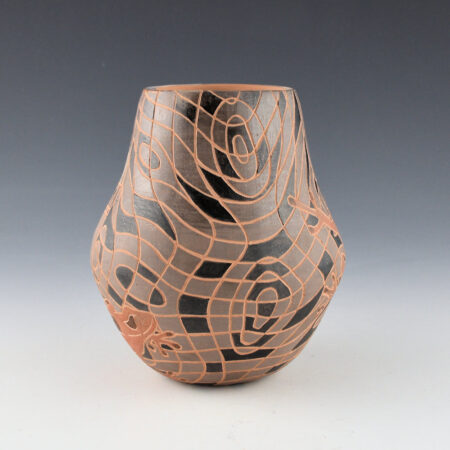 Alternative view of Folwell, Susan - "Mosaic Frogs" Long Neck Jar