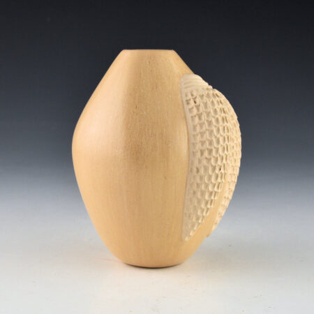 Alternative view of Qoyawayma, Al -  Small Jar with Double Corn Design (1982)