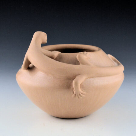 Alternative view of Carpio, Caroline - Jar with Raised Lizard and Sand Designs