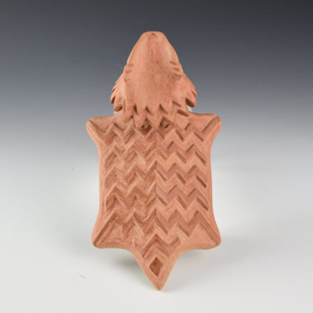 Alternative view of Tso, Jr., Damon - Large Clay Horned Lizard with Carved Scales