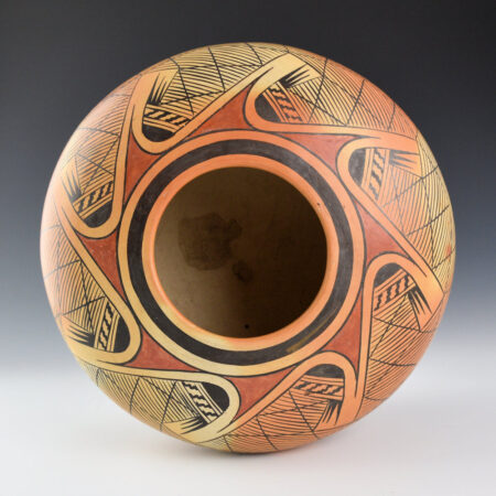 Alternative view of Nampeyo, Elva Tewaguna - Bowl with 16 Bird Wing Migration Pattern (1970's)