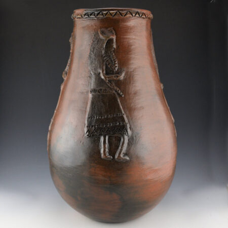 Alternative view of Tso, Faye - 18" Tall Jar with Four Buffalo Maidens (1993)