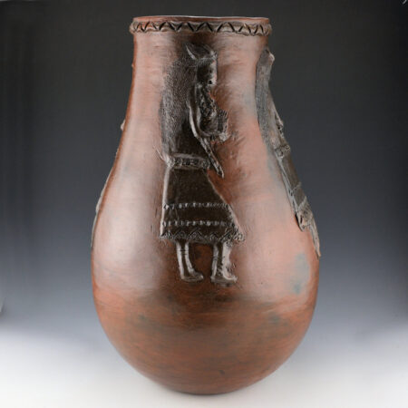 Tso, Faye - 18" Tall Jar with Four Buffalo Maidens (1993)