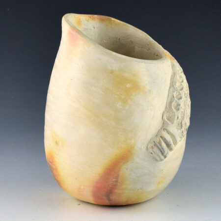 Alternative view of Tso, Faye - White Jar with Raised Corn (1980s)
