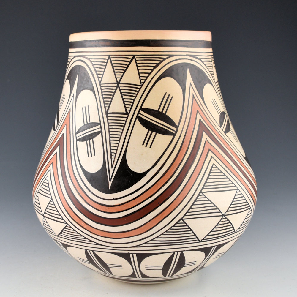 Naha, Helen "Featherwoman" - 7" Tall Jar with Star and Rainbow Designs (1980s) - Image 3