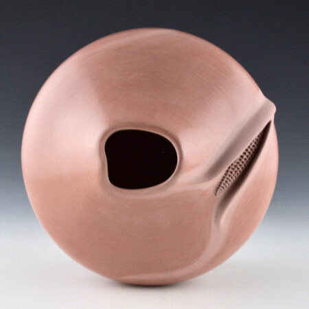 Alternative view of Nampeyo, Iris - Large Mauve Jar with Corn Design (1990s)