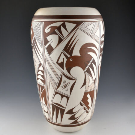 Navasie, Joy "Frogwoman" - 12" Tall Cannister with Hummingbirds and Bird Wings (1980s)