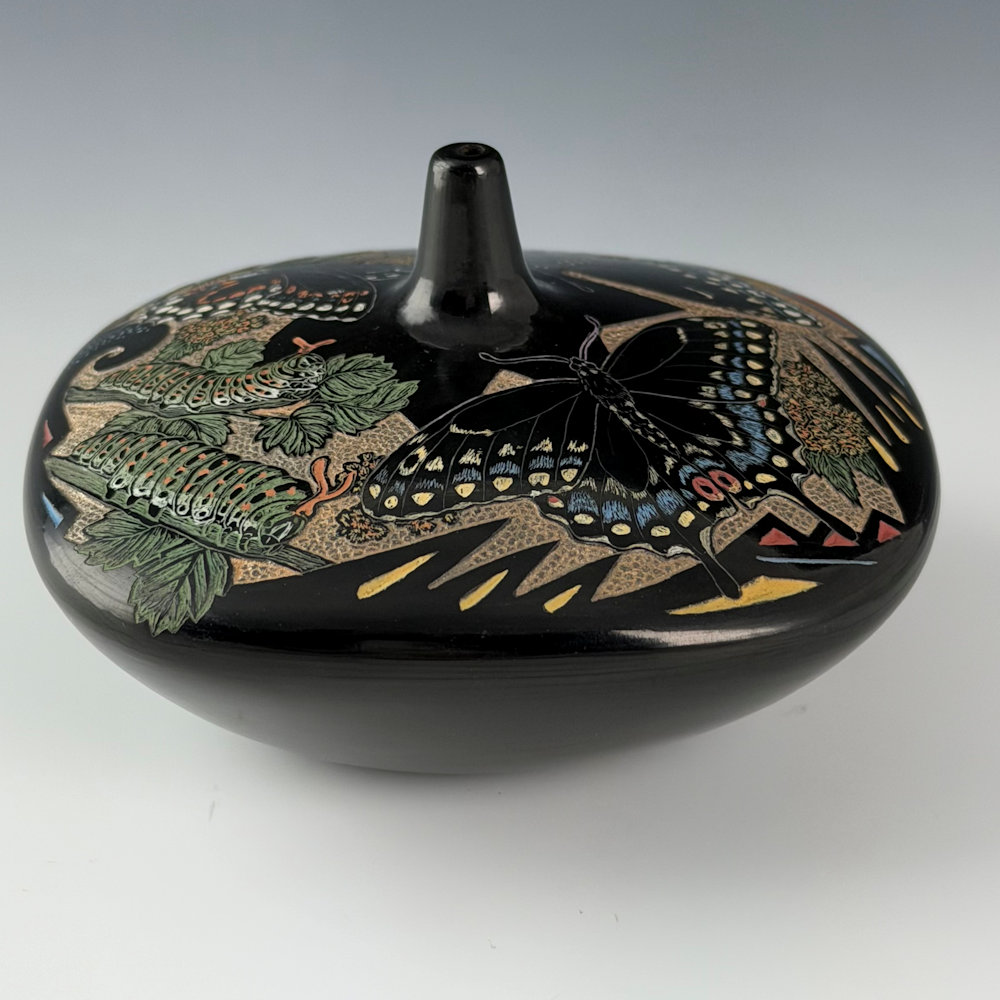 Tafoya, Jennifer – Butterfly and Catepillers Jar