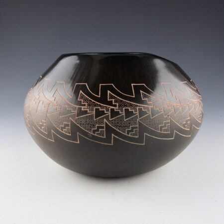 Alternative view of Folwell, Jody & Polly Rose Folwell - Jar with Mesa Designs and Asymmetric Rim