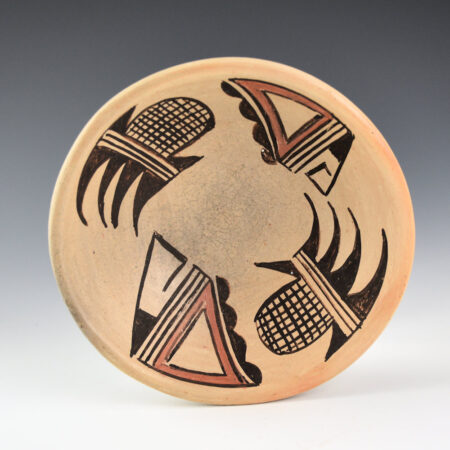 Healing, Juanita - Open Bowl with Bear Paws and Rain Clouds (1970s)