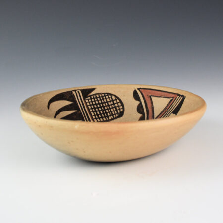 Alternative view of Healing, Juanita - Open Bowl with Bear Paws and Rain Clouds (1970s)