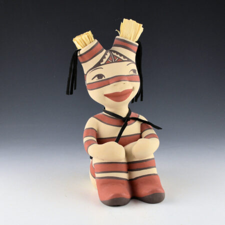 Wall, Kathleen - Smiling Koshari Sitting Clay Figure